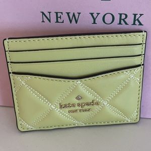 🔆BRAND NEW🔆Kate Spade Card Case - Frosty Lime